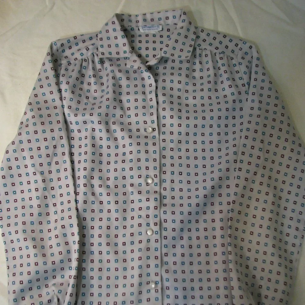 Vintage Levi Strauss Diamond Polyester Disco Shirt